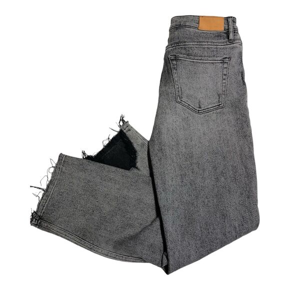 Dear John Jeans Jodi High Rise Cropped Distressed Black Frayed Pants Women’s 27 - Picture 4 of 11